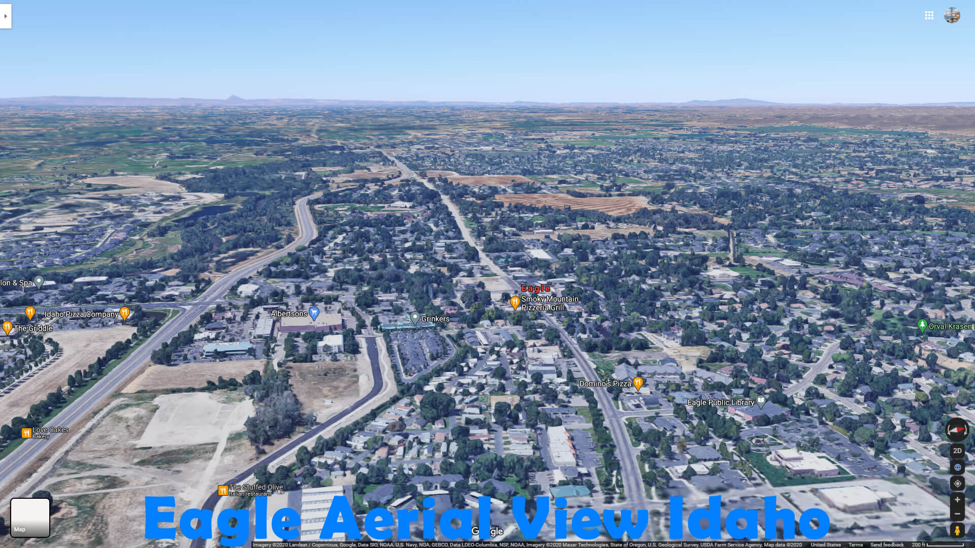 Eagle Aerial View Idaho